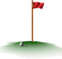 GolfBallOnGreenWithWavingFlag_Sm.gif